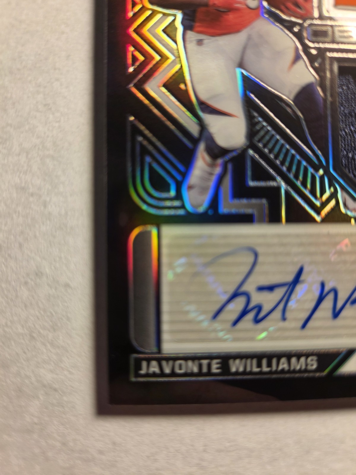 2021 Panini Obsidian Rookie Jersey  Javonte Williams /150 RC PATCH AUTO Dallas view 4