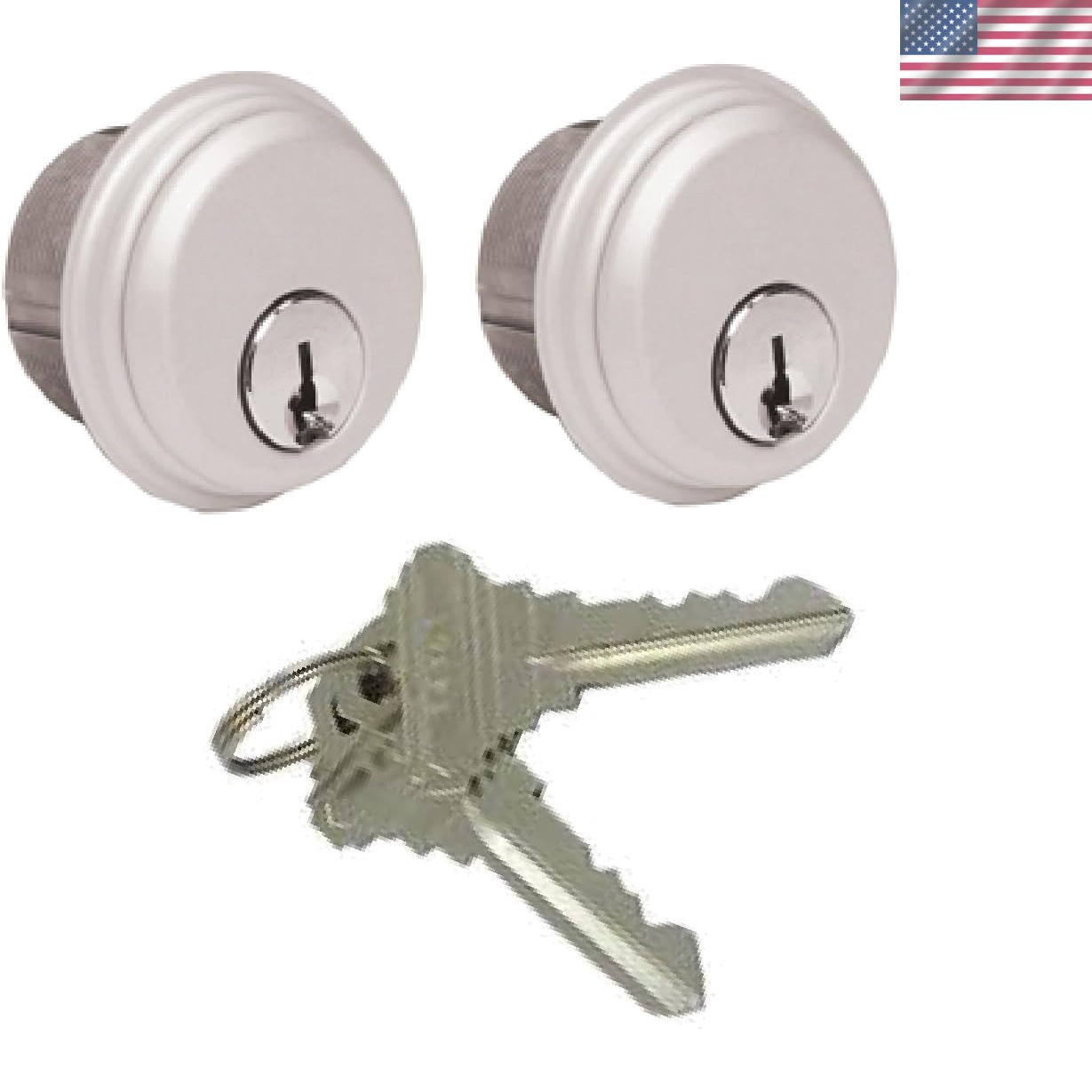 Aluminum Keyed Mortise Cylinders for Storefronts - Secure & Compatible