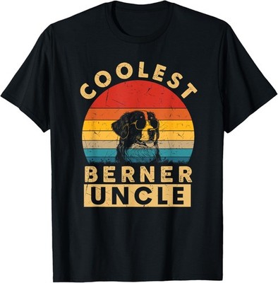 Vintage Coolest Berner Uncle Funny Gifts Berner Dog Lovers Gift Unisex T-Shirt