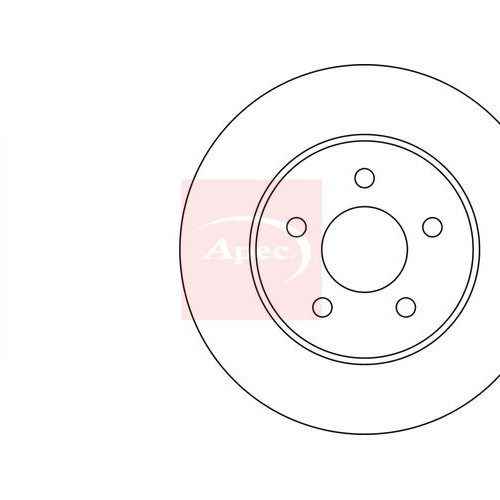 Apec Bremsscheibe Hinten Jaguar X-TYPE I X400 2001-2009 Einzel-image