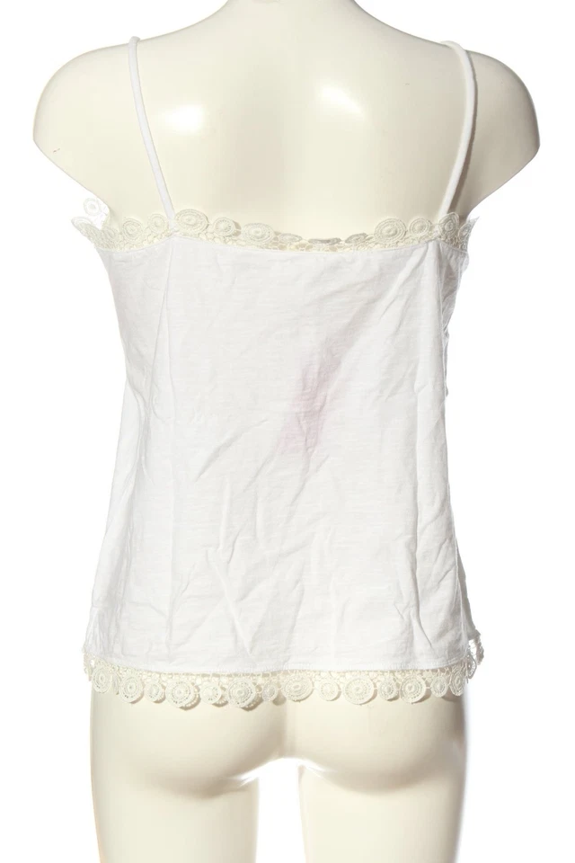 H&M Haut basique Dames Top T EU 36 blanc style décontracté - Photo 2/4