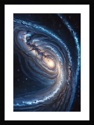 Lebendige Milchstraße Galaxie Gerahmtes Wandbild Poster Leinwanddruck Bild