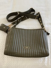 Jujube Vegan Leather Handbag Green W Changing Pad And Hand Sanitizer Pouch