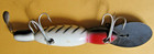 Bomber Waterdog(?) Vintage Black Angles on White Body Fishing Lure — photo 2