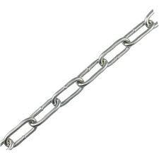 Cadena de eslabones largos galvanizada con extremos lisos 5 mm