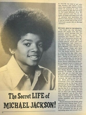 1972 Secret Life of Singer Michael Jackson
