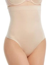 NEW SPANX 'Suit Your Fancy' High Waisted Thong Shaper S M L XL Champagne Beige