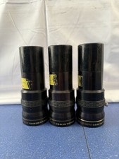 Lot of 3 Golden Navitar 70-125mm Zoom Projection Lens Black - UNTESTED