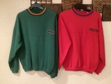 Vintage Bugle Boy Sweatshirt Red 45  Cx24  L Size Small Green ALREADY SOLD 