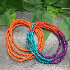 2 PC Handcrafted Waist Beads Jewelry African Bohemia Bracelets Anklet New 5108