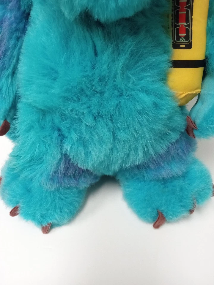 DISNEY Monsters Inc SULLEY Talk Bedtime Light Up Scream Canister Plush 14" 2001  - Image 2 of 4