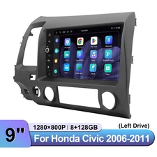 JOYING Octa Core 8+128GB 9 Inch Carplay Head Unit For Honda Civic 2006-2011(LHD)