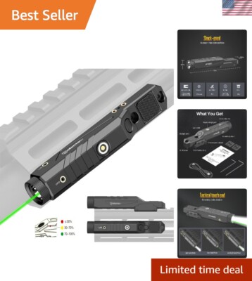 Lightweight, Shockproof Green Laser Combo with Indicator & Magnetic Charge