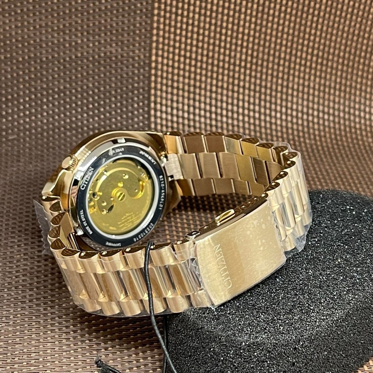Citizen Tsuyosa NJ0153-82X Red Dial Analog Automatic Gold Tone 