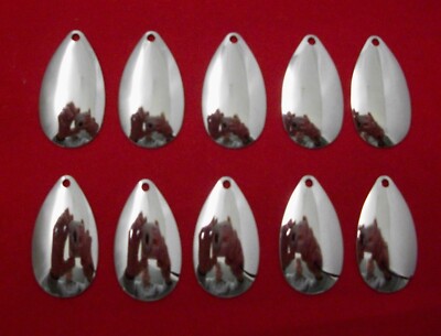 10 SPINNER BLADES INDIANA SMOOTH NICKEL #5