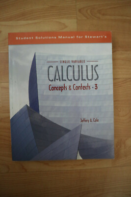 Student Solutions Manual for Stewart's Single Variable Calculus 3rd Ed Sehr Gut!