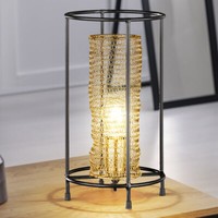 Schreib Tisch Leuchte Ess Zimmer Bienenkorb Design Lese Lampe Gold Beleuchtung