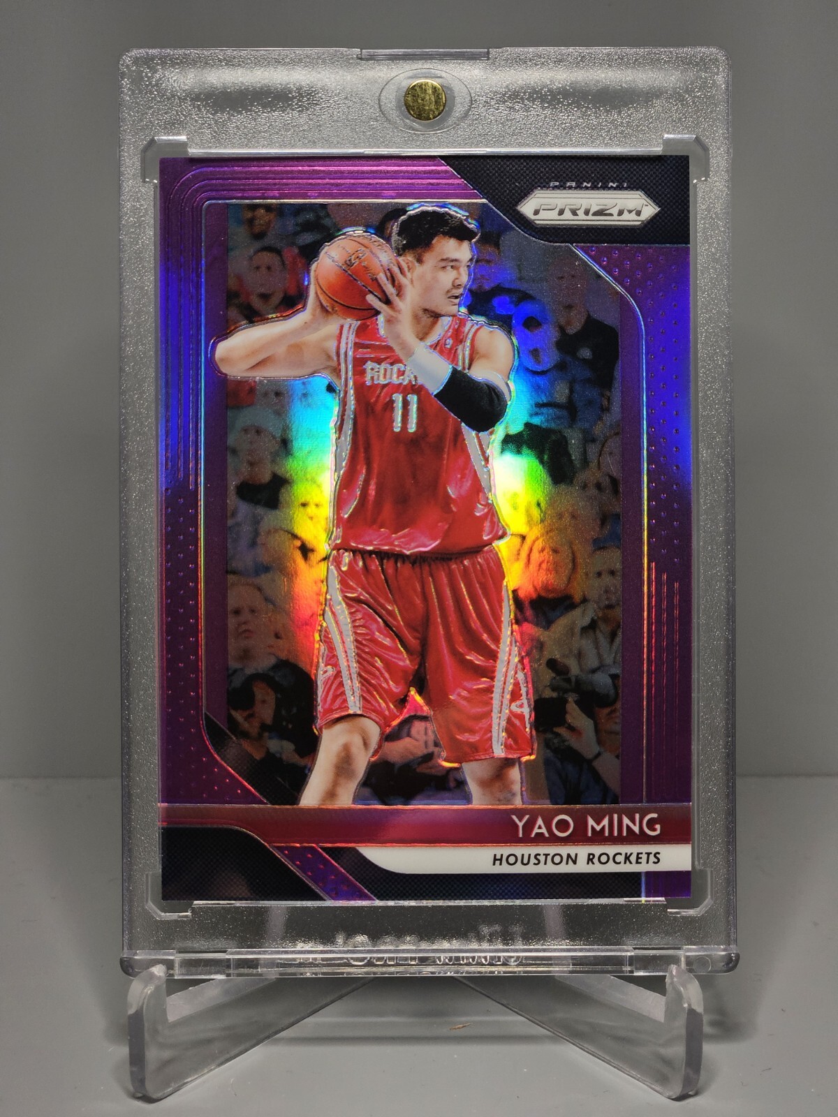 2018-19 Prizm Purple #135 Yao Ming 64/75 Rockets