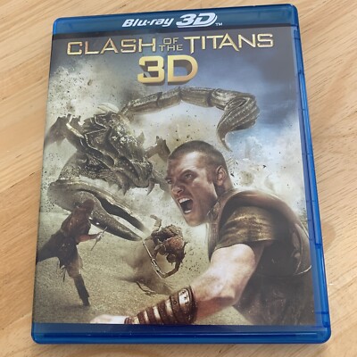 NEW! Clash of the Titans, 2010, 3D/2D Blu-ray, DVD, Digital Disc w/HTF Lent Slip