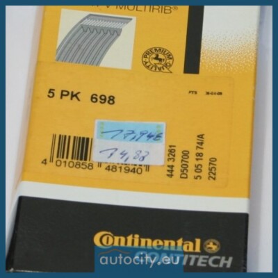 DAYCO 5PK698 Courroie Accessoire – Compatible Citroën Et Autres Modèles, 5 Nervures, Longueur 698 Mm