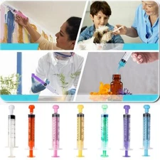Syringe Veterinary Syringe Feeder 10 Ml Labs Measuring Syringe Multiple Use G1T6