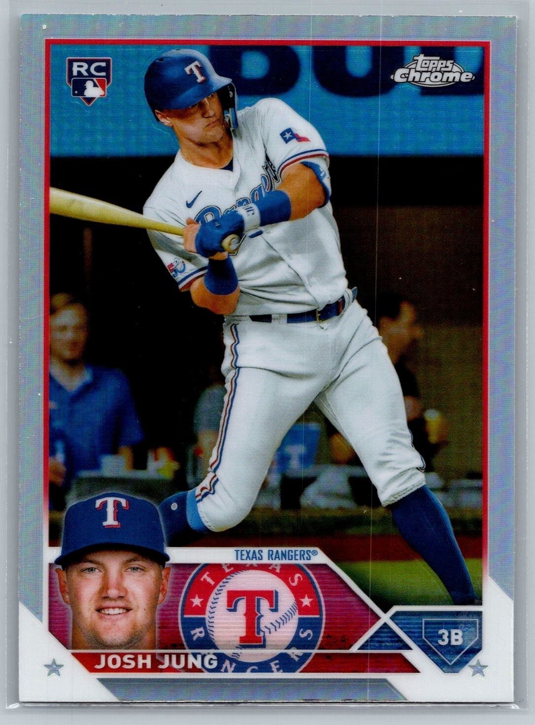 2023 Topps Chrome Josh Jung RC Refractor Rookie #93 Rangers