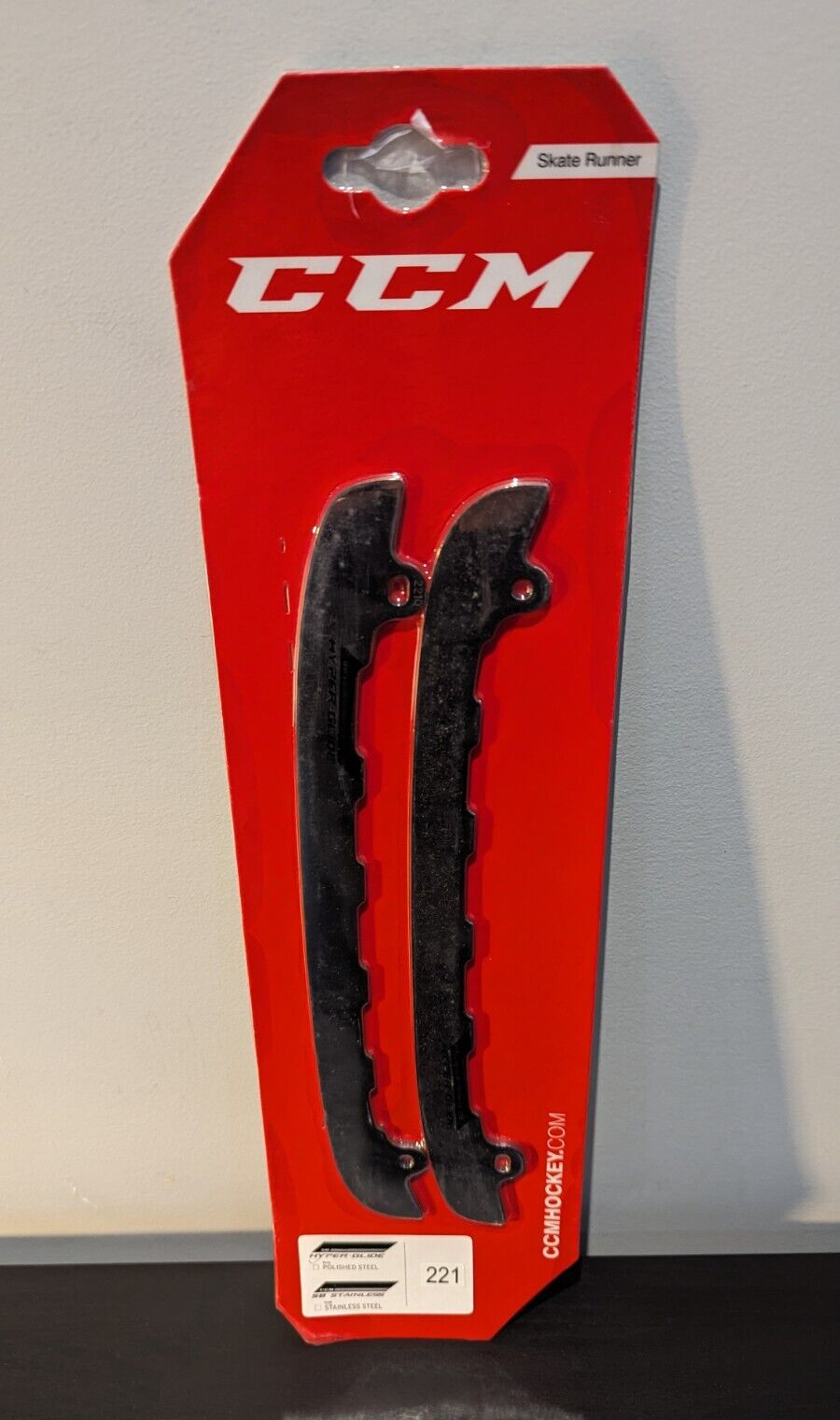 CCM SPEEDBLADE HYPERGLIDE POLISHED STEEL RUNNERS REPLACEMENT BLADES +4