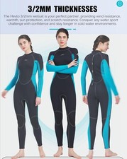 Ladies Size S1 5'3"To 5'5" 140lbs To 155lbs. Hevto Womens Guardian Full Wetsuit