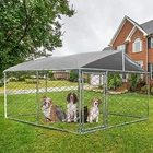 Heavy Duty Outdoor Dog Kennel Dog Crate with Galvanized Steel Fence UV-Resistant