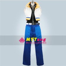 Kingdom Heart II Riku Cosplay Costum White Blue Fighting Full Set