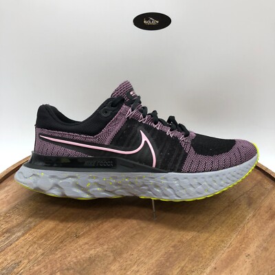 Nike React Infinity Run Flyknit 2 Violet Running Shoes Womens Size 10 CT2423-500