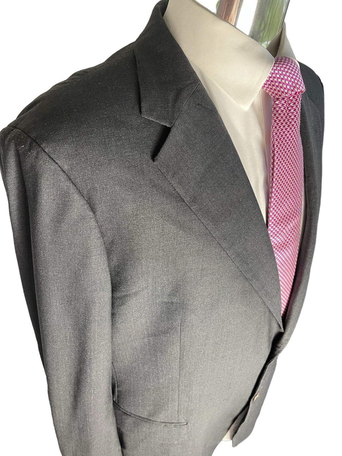 BROOKS BROTHERS 346, SOLID DARK GRAY/CHARCOAL WOO… - image 7