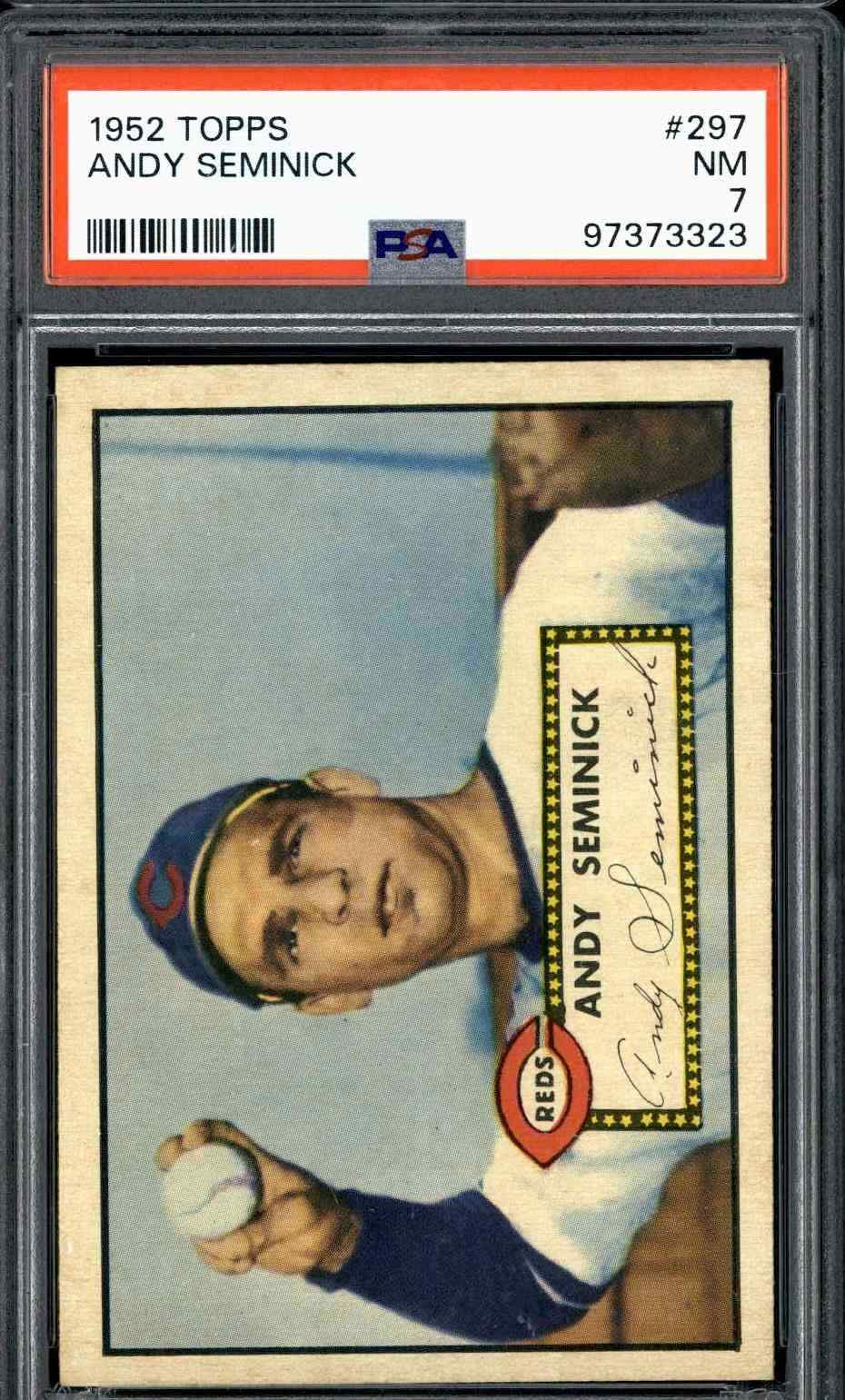 1952 Topps #297 Andy Seminick - PSA 7 (Very High End)