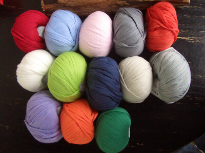 SOL  LANG YARNS  Bändchengarn Baumwolle versch. Farben