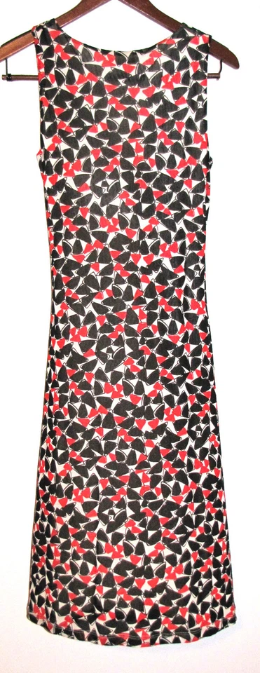 Vestido para mujer Kenneth Cole Reaction talla mediana estampado sin mangas sobrepelliz Foto 3 de 3