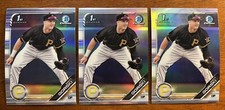 3x 2019 Bowman Chrome Draft Matt Gorski 1st Prospect Refractor Lot #BDC-73 