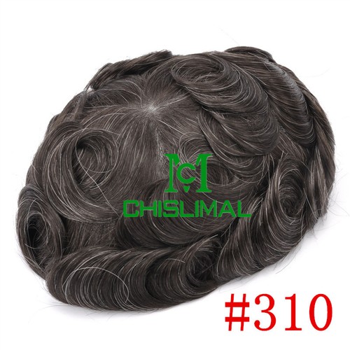 Herren Toupet Männer Perücke dünne Folie Herren-perücke 100% Echthaar - 第 51/70 張圖片