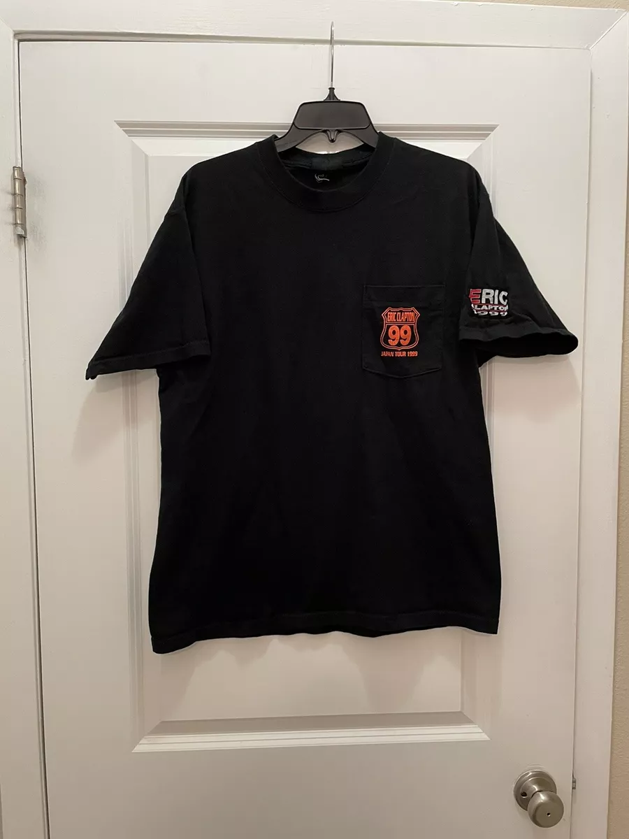Rare 90 s Vintage 1999 ERIC CLAPTON Japan Tour T-Shirt Size Large