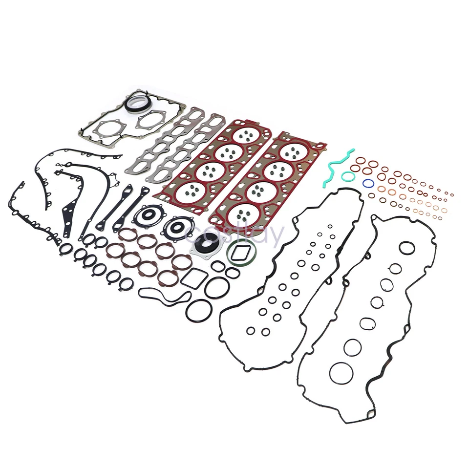 Engine Overhaul Rebuild Gasket Kit Fits Porsche Cayenne Panamera S GTS 4.8L V8 - Image 3 of 4