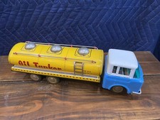 Vintage Tin Friction Toy Oil Tanker Truck NOS 1980's/90's MF 201