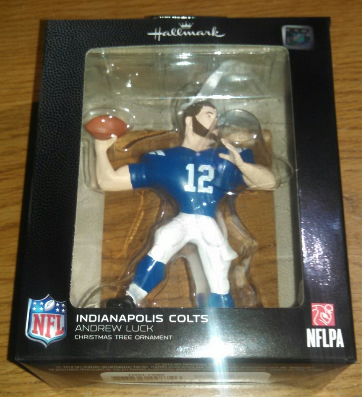New - Hallmark NFL Indianapolis Colts Andrew Luck Ornament