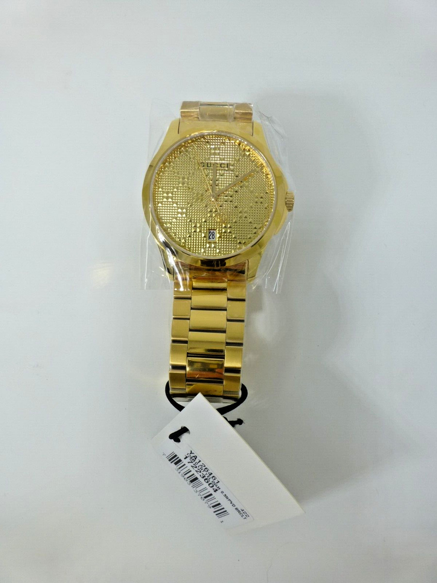 Gucci YA126461 G-Timeless 38MM Unisex Gold-Tone Stainless Steel  