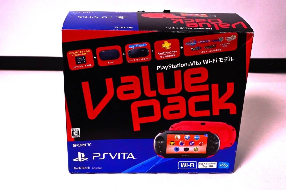 PlayStation Vita Value Pack Wi-Fi model Red / Black PS VITA Slim