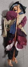 Befana con scopa cm 35 circa cod 11710/G Tobia's Giochi sonora con luci