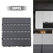 30PCS Outdoor Deck Patio Tiles Interlocking Flooring Tiles Set Replacement Tiles