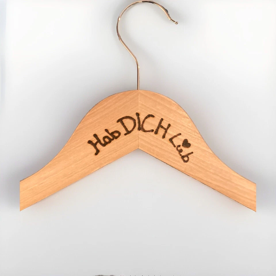 Weihnachtsgeschenk Kleiderbügel Holz Persönliches Geschenk Liebe Geburtstag