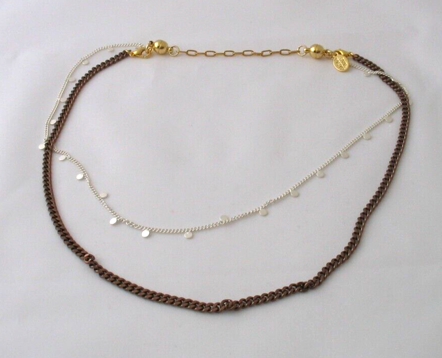 BAR Alexa Rae Melania Clara Boutique Kyran Necklace Chain Latte Brown White eBay
