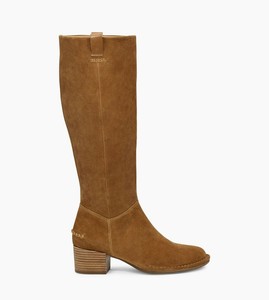 Ugg Arana Alto Tacón Botas De Gamuza Marrón Mujer 1104632 7 Nuevo | eBay