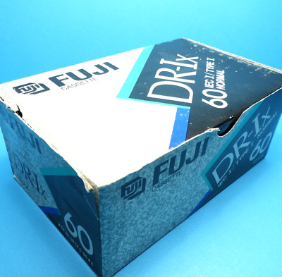   1x FUJI DR-Ix 60 Original Karton für 10 Kassetten Box for 10 cassettes * 1990