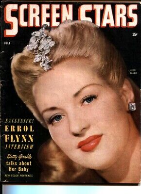 Screen Stars #4 July 1944-Atlas-Betty Grable-movie vente en gros monster article-Alan Curti...